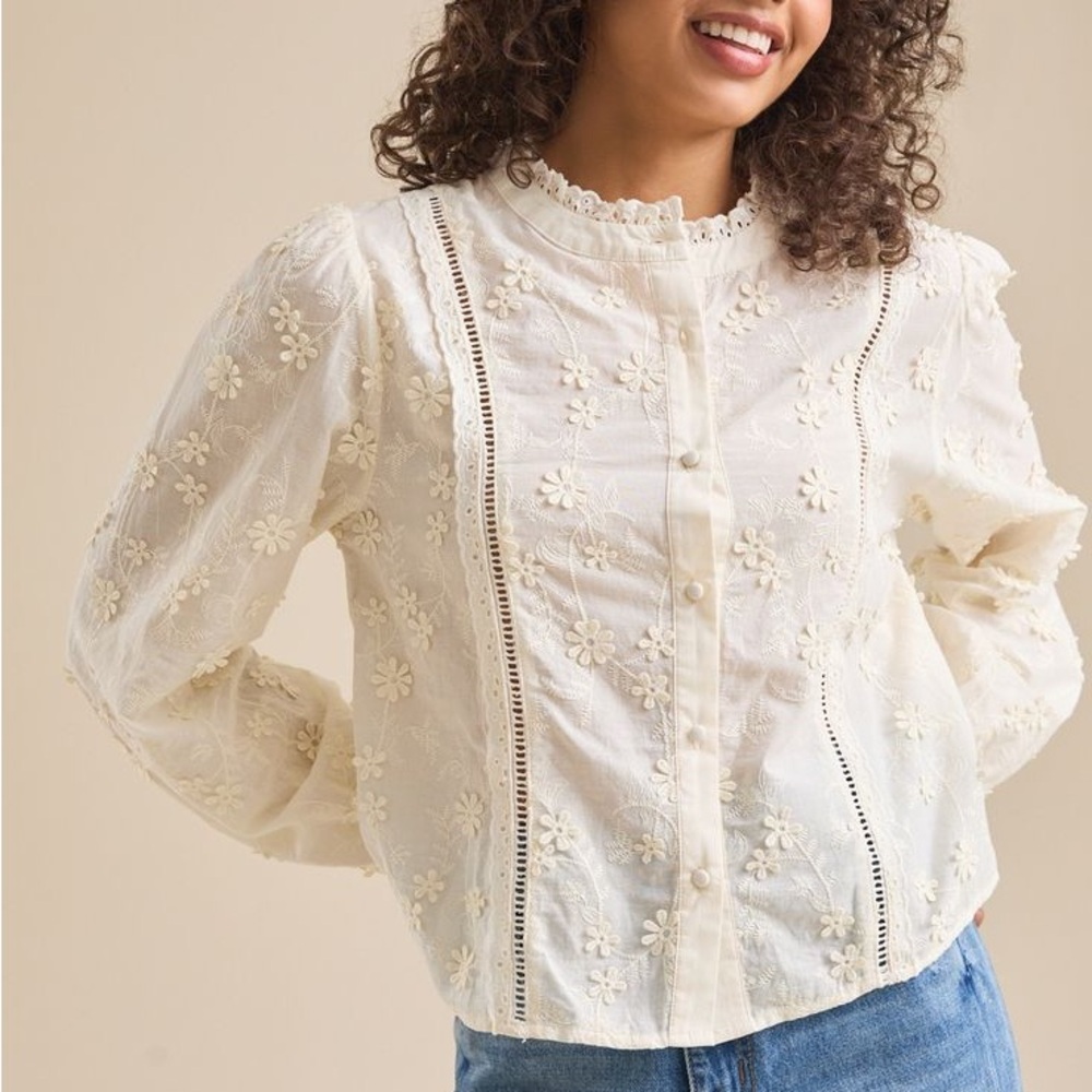 Altar'd State Embroidered Top
